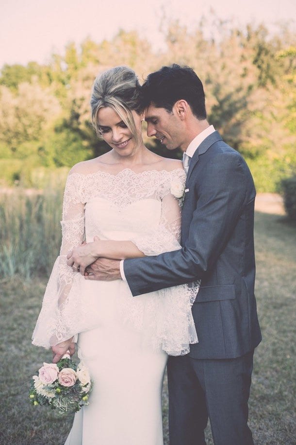 Julia & Gustavo's Wedding in Provence - Dress by Sarah Janks from Lovely NYC - Photo by La Paire De Cerises