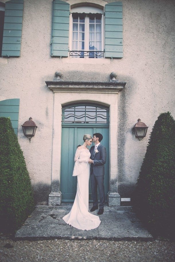 Julia & Gustavo's Wedding in Provence - Dress by Sarah Janks from Lovely NYC - Photo by La Paire De Cerises