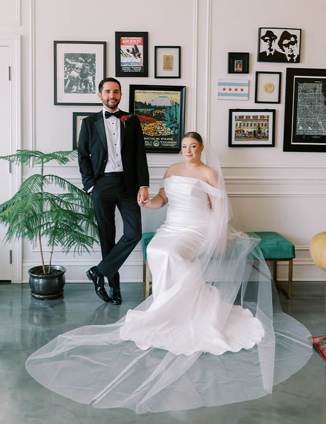 Lindsay Galvan Chicago Bride 1