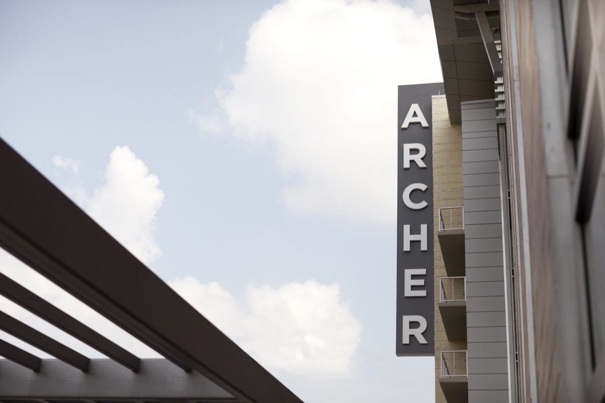 archer hotel austin hotel exterior signage day