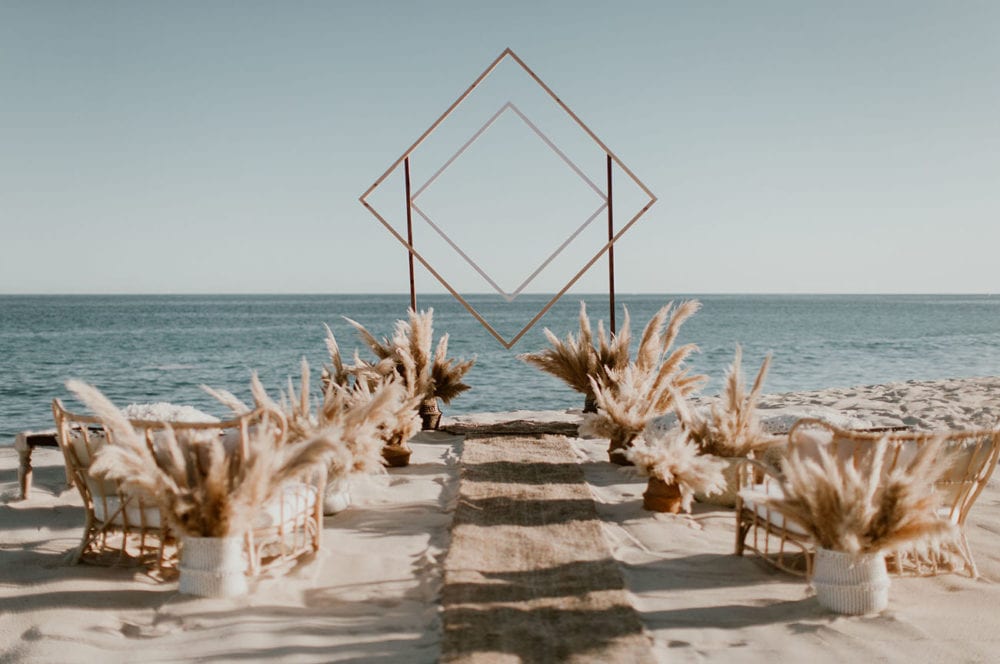 Boho Destination Wedding Anniversary Ceremony