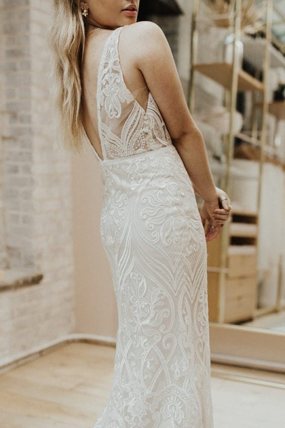 made with love x lovely bride stella sexy lace wedding dress back