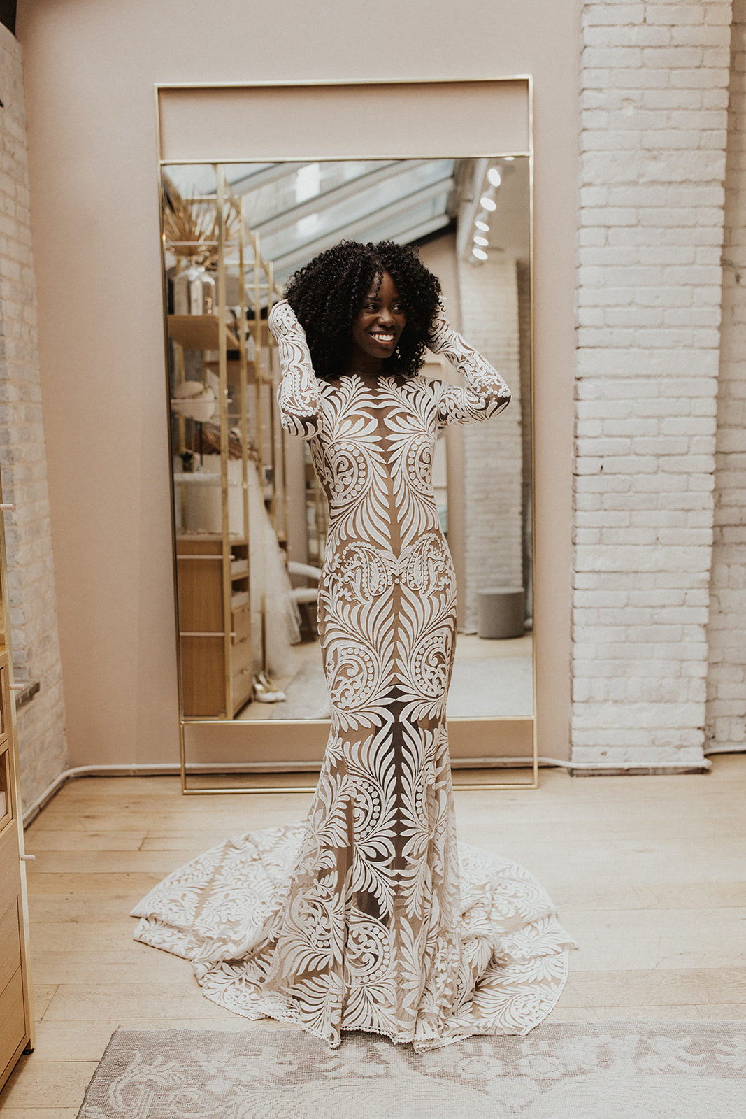 Rue De Seine Reno Lace Long Sleeve Wedding Dress Lovely Bride