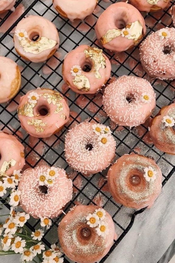 Pink Wedding Donuts found @festivalbrides