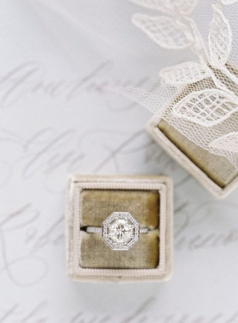 lovelybride engagementring octagonhalo greylikesweddings lovelybride engagementring octagonhalo greylikesweddings