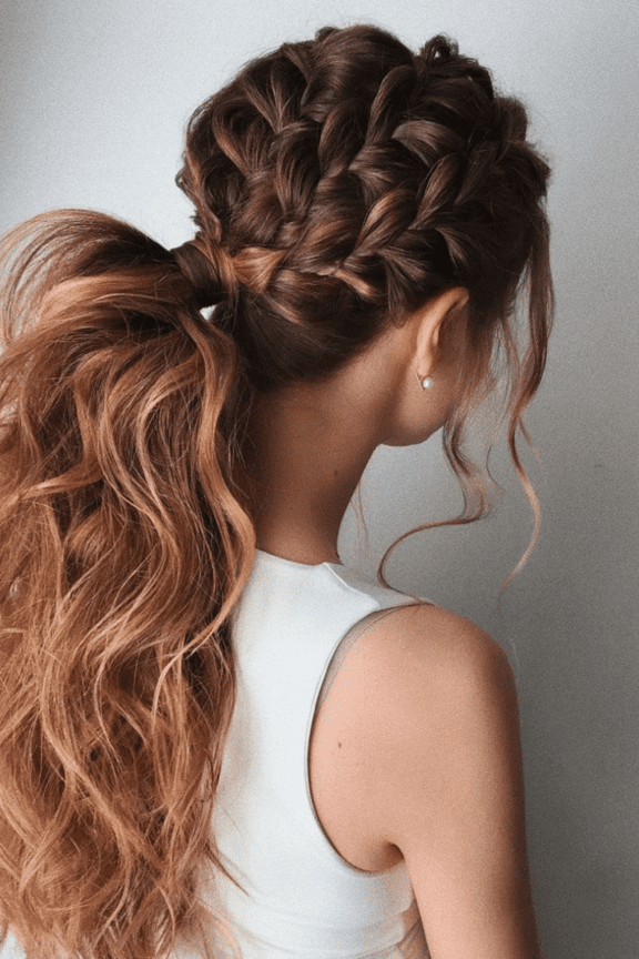 bridal trends braided hair via @belaya lyudmila
