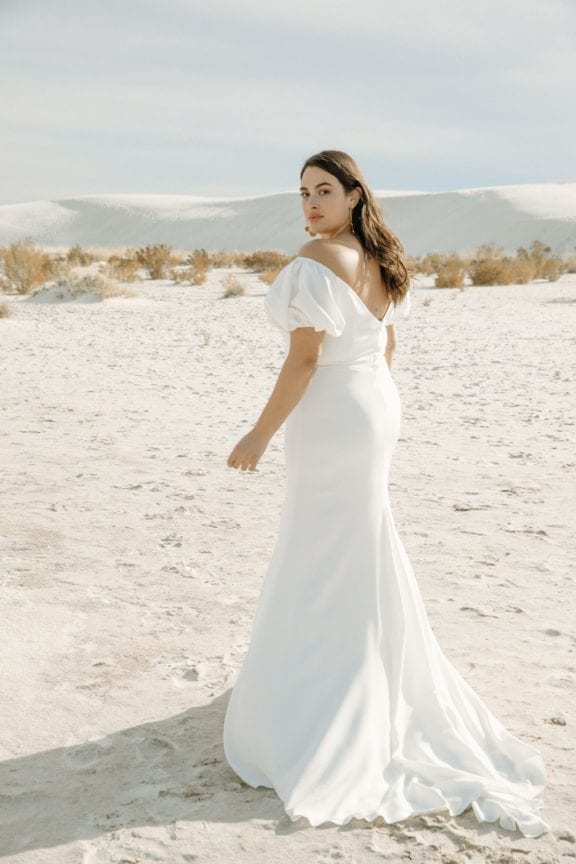 lovely bride alexandra grecco moonstone aurelia top venus skirt back