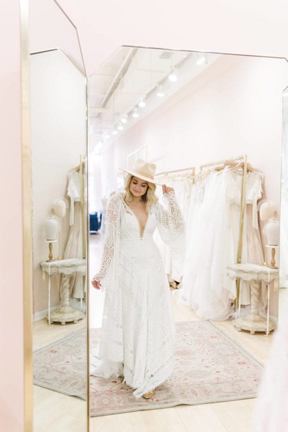 lovely bride philadelphia rue de seine try on harvest moon