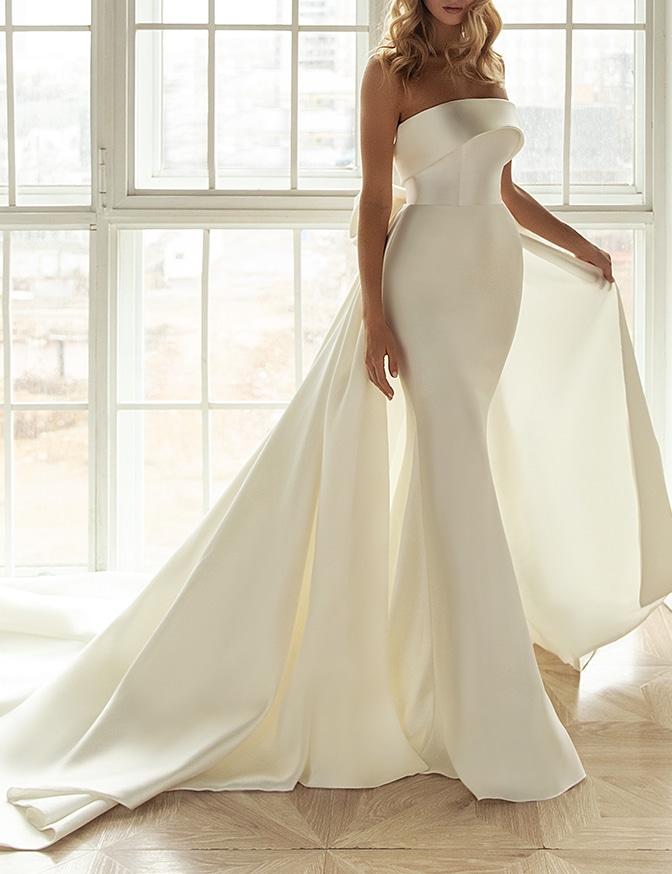 値下】ウェディングドレスEvaLendel Alegra 欧米インポート