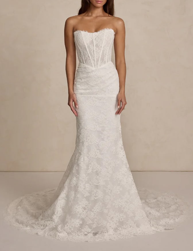 handmade lace bridal dress Ivory Long Sleeves Handmade Flowers Wedding Dresses 2025 Dubai O-Neck Ivory / 14 / 100cm